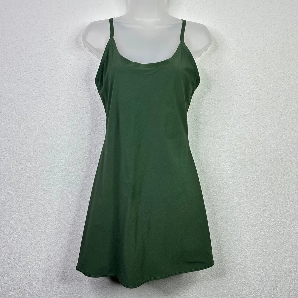 Outdoor Voices Romper Dress S Green Tennis Activewear Athleisure Minimalist Gym - Picture 1 of 8